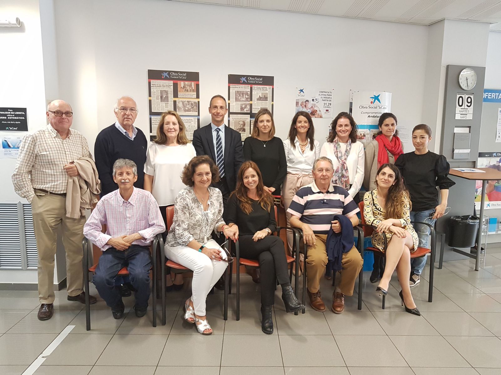 Donant la benvinguda als Voluntaris de 