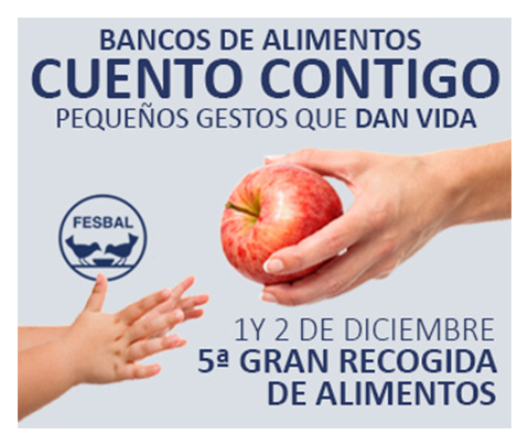 Contem  amb tu en la gran recollida d'aliments