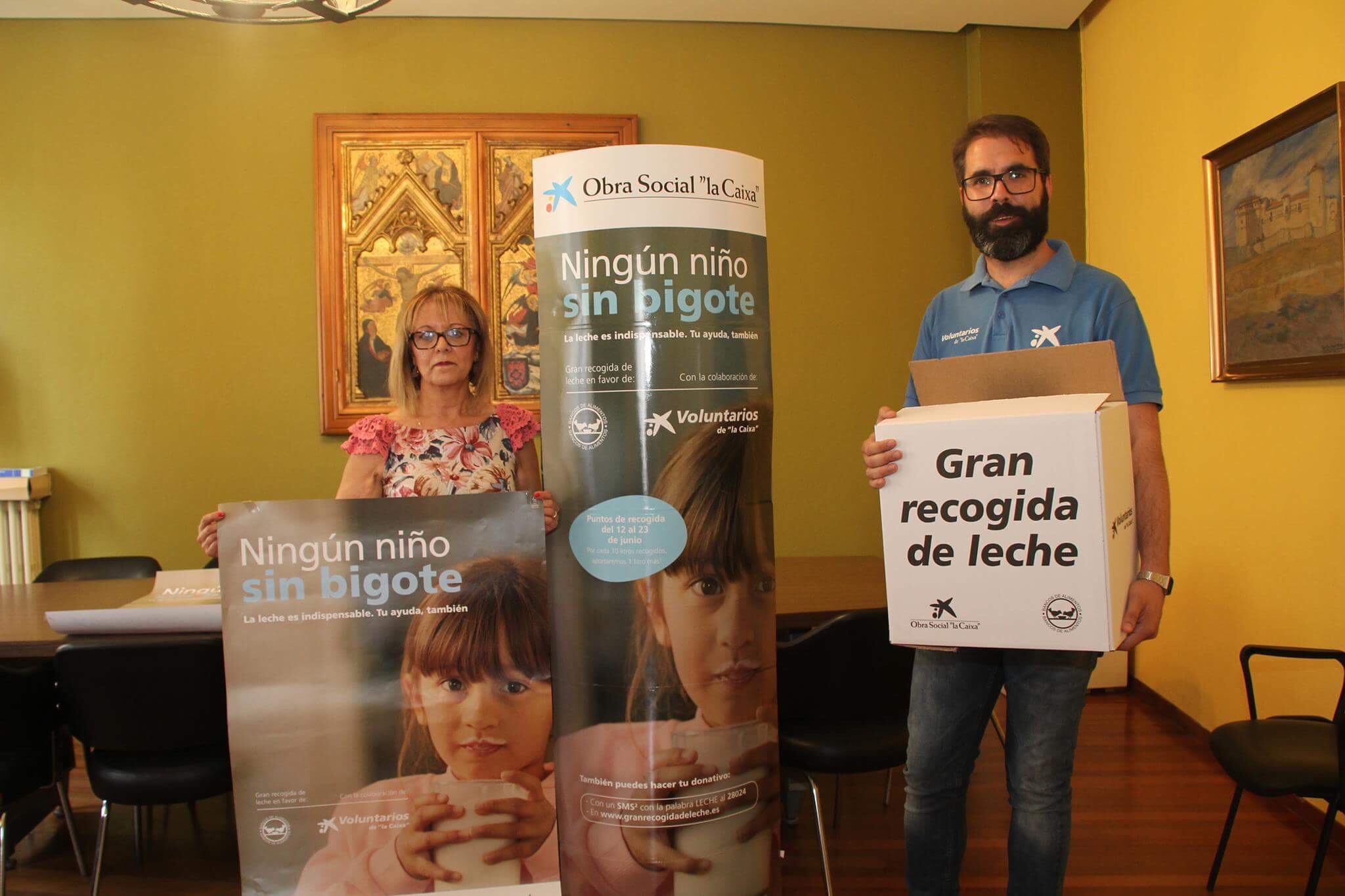 Campanya de recollida de llet a Cuéllar (Segovia)