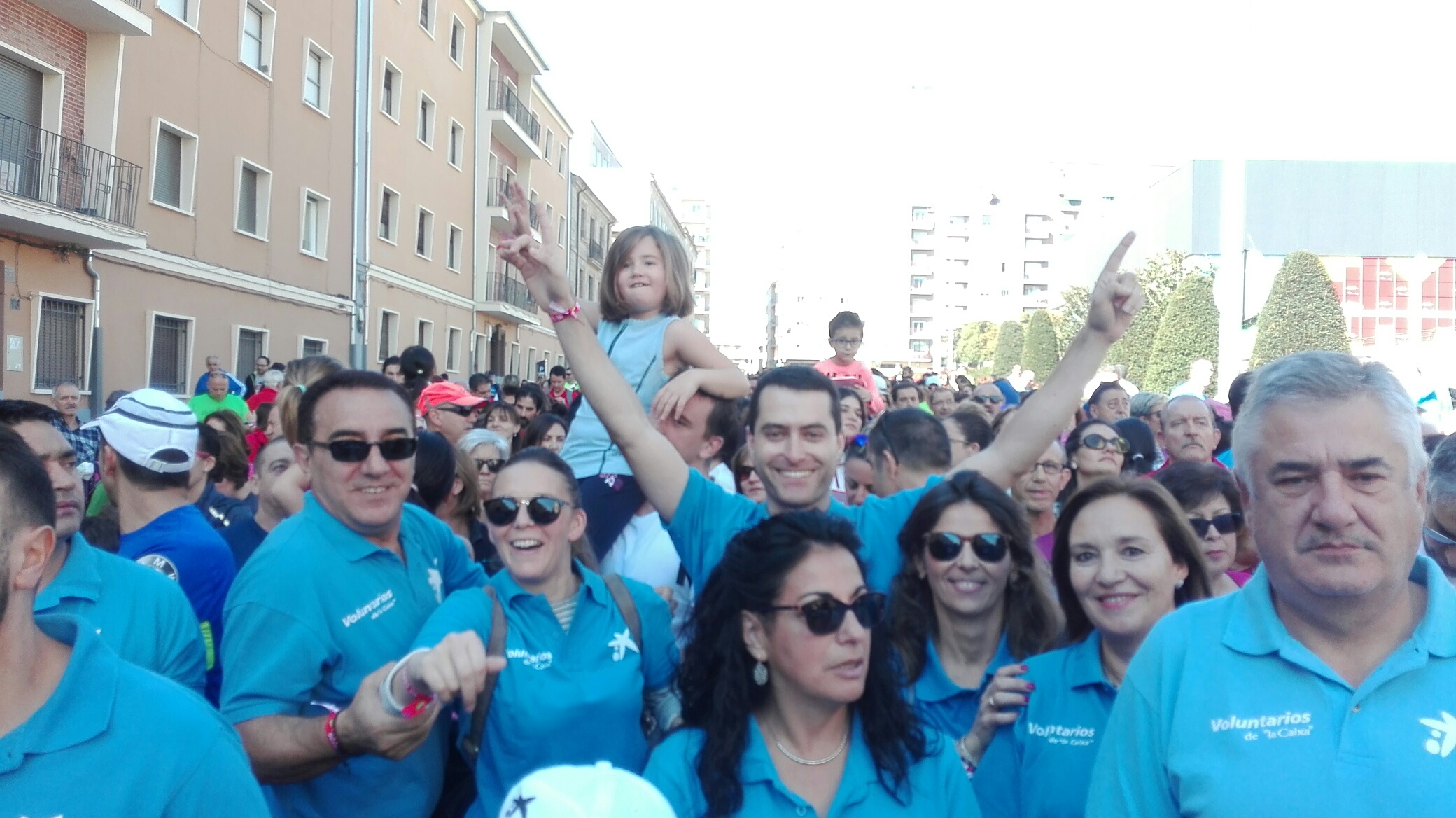 Los Voluntarios en la “Carrera de los 1000 pasos”