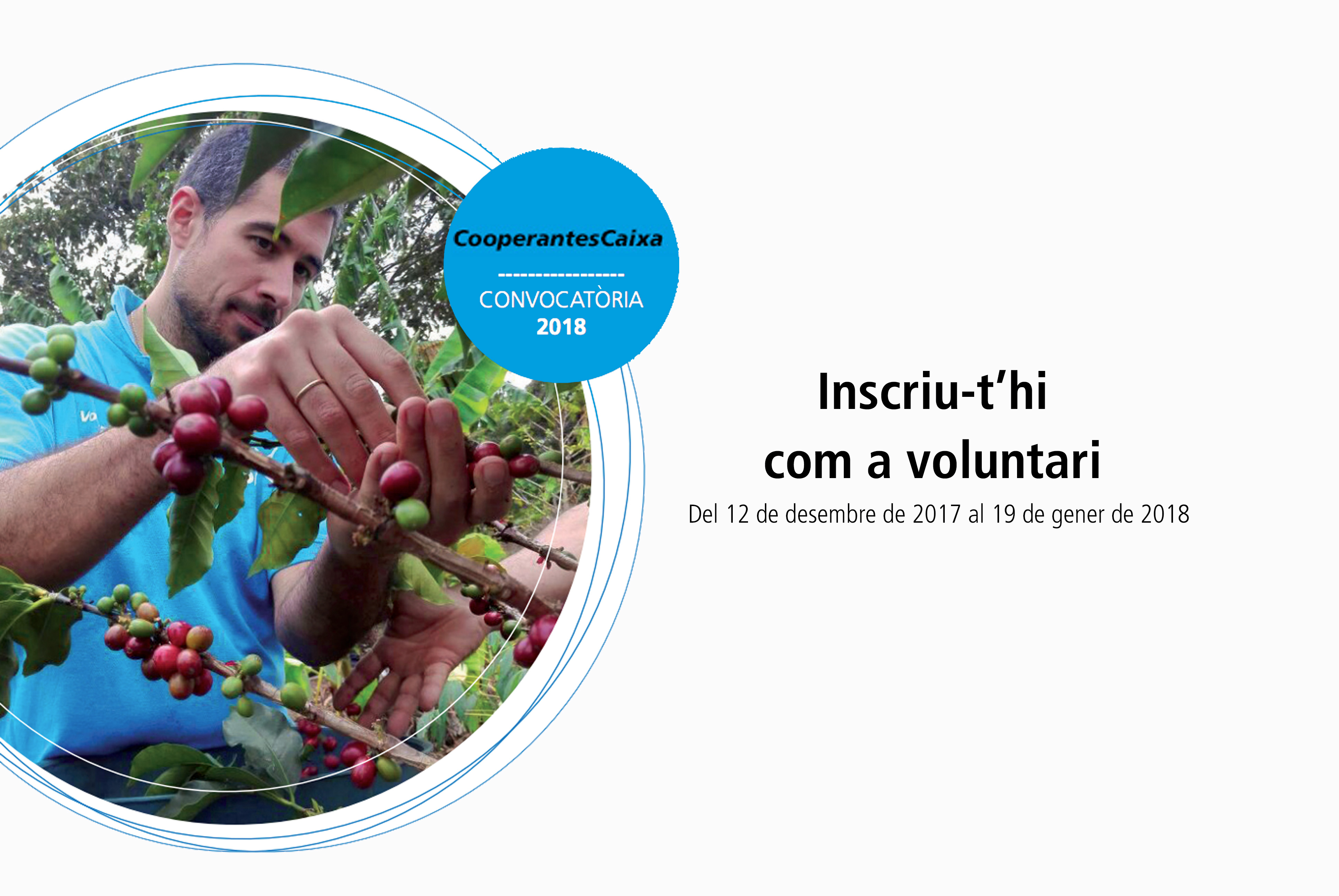 Ja et pots inscriure a la convocatòria CooperantsCaixa 2018