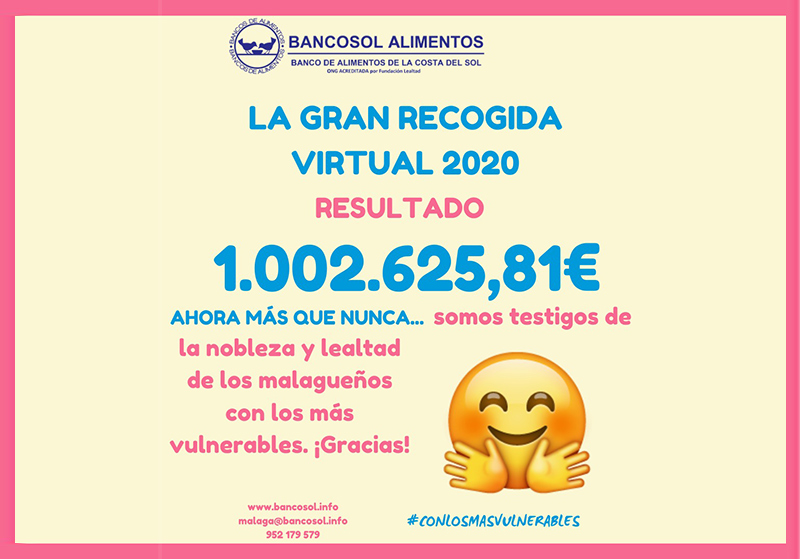 Col·laborem amb la recollida virtual de Bancosol Màlaga