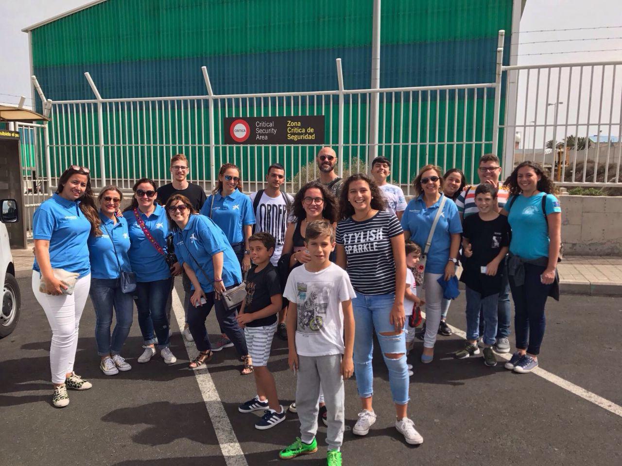 Els voluntaris de Gran Canària, vam passar una tarda de visita a l'Hangar de Binter