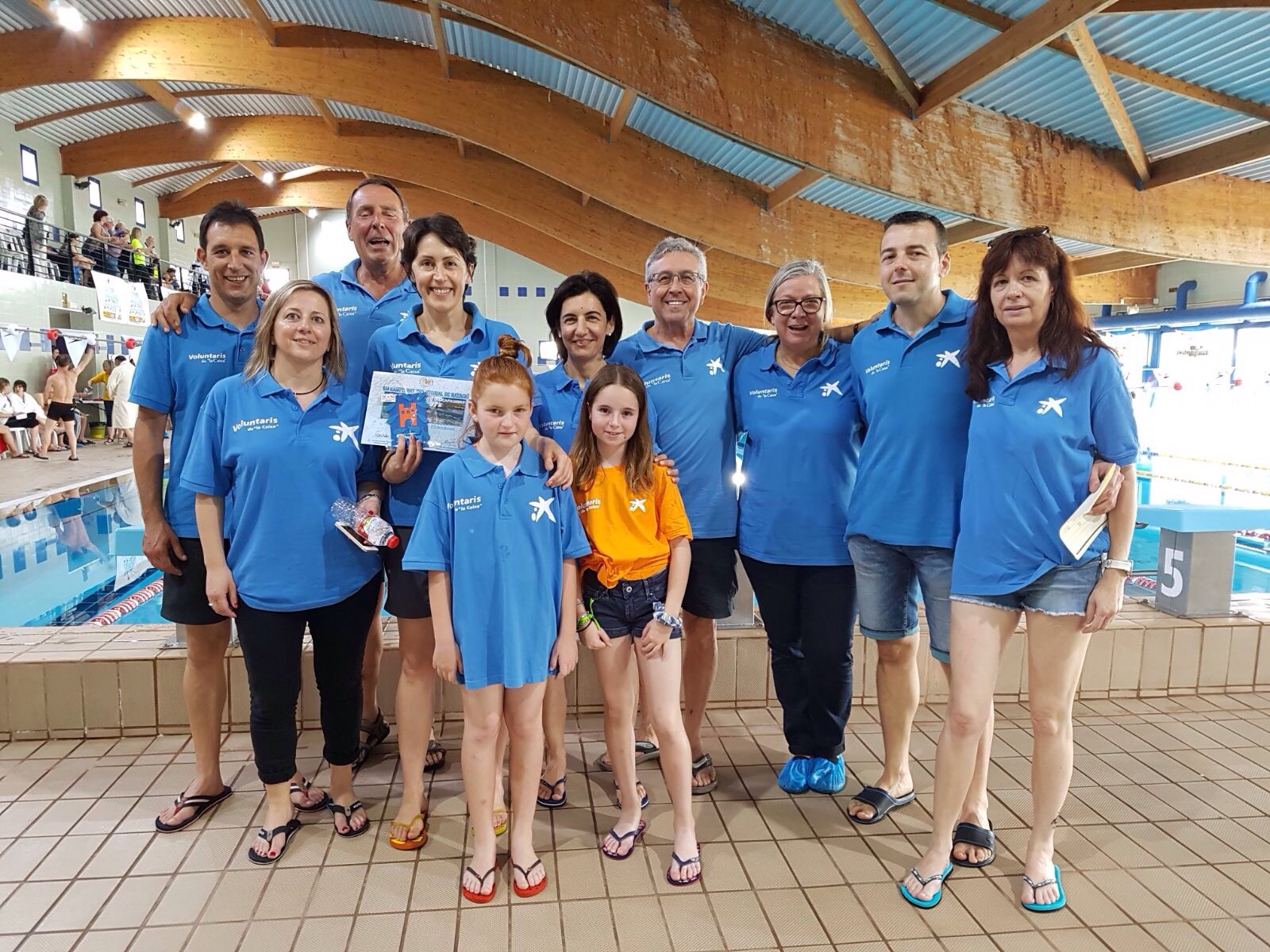 Los Voluntarios en el XXV Campeonato Territorial de Natación para personas discapacitadas