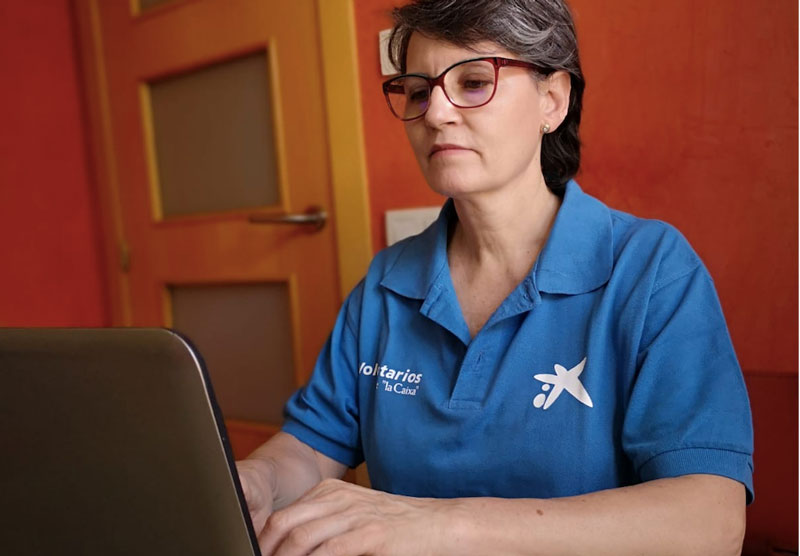 Benvingudes on-line als nous voluntaris de la Caixa”