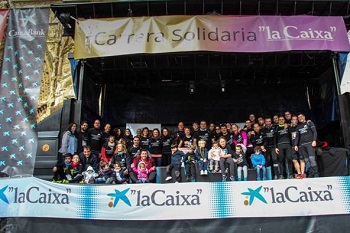 Voluntarios corriendo por una buena causa