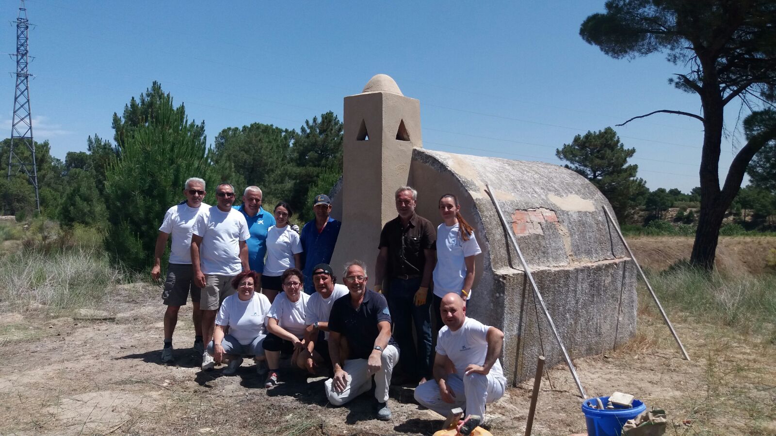 Restauración de los refugios resineros del pinar de Coca